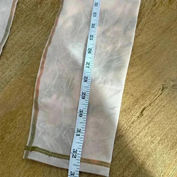 Fabletics PowerHold Pink and Grey Tie Dye Leggings - Picture 8 of 8